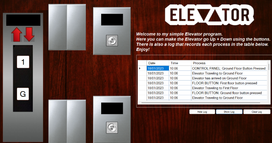 C# Elevator Simulator